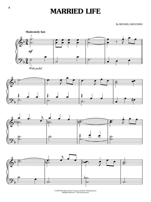 Up - Music from the Motion Picture Soundtrack (Easy Piano) Sheet Music